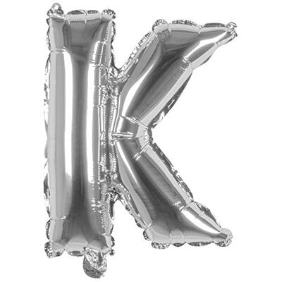 Boland Ballon gonflable lettre, taille 36 cm, argent, lettre, ballon, air, hélium, remplissage, anniversaire, anniversaire, anniversaire de vie, fête surprise, anniversaire d'enfant,Argenté,K - Publicité Boland Ballon gonflable lettre, taille 36 cm, argent, lettre, ballon, air, hélium, remplissage, anniversaire, anniversaire, anniversaire de vie, fête surprise, anniversaire d'enfant,Argenté,K - Publicité