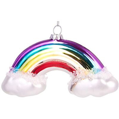 BRUBAKER Suspension pour Sapin de Noël Arc-en-Ciel Multicolore Boule en Verre Soufflé Peinte à la Main Drôle & Originale Décoration Arbre de Noël 12 cm - Publicité BRUBAKER Suspension pour Sapin de Noël Arc-en-Ciel Multicolore Boule en Verre Soufflé Peinte à la Main Drôle & Originale Décoration Arbre de Noël 12 cm - Publicité