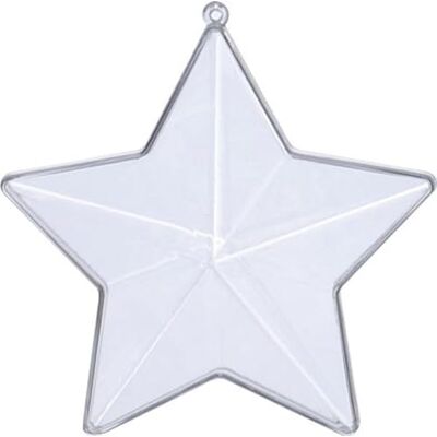 Creative Etoile en Plastique Cristal Divisible 14cm - Publicité Creative Etoile en Plastique Cristal Divisible 14cm - Publicité