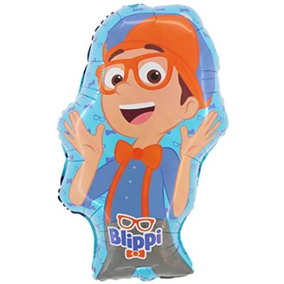 Toyland ® 74cm (29") Ballon en aluminium en forme de personnage Blippi Décorations de fête pour enfants - Publicité Toyland ® 74cm (29") Ballon en aluminium en forme de personnage Blippi Décorations de fête pour enfants - Publicité