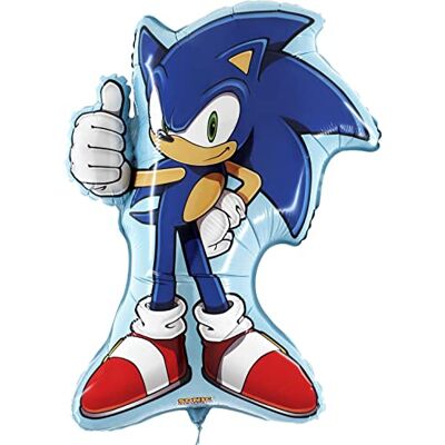 Toyland ® 74 cm (29") Ballon en aluminium en forme de personnage de Sonic le hérisson Ballons de fête pour enfants - Publicité Toyland ® 74 cm (29") Ballon en aluminium en forme de personnage de Sonic le hérisson Ballons de fête pour enfants - Publicité