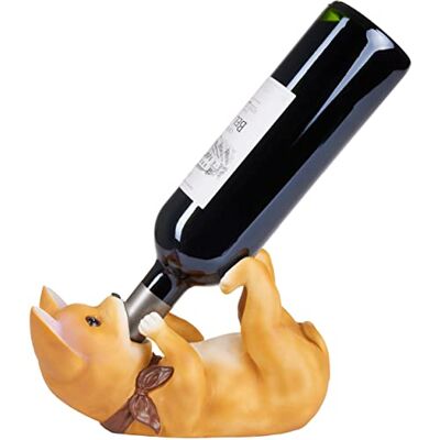 BRUBAKER Porte-Bouteilles de vin Chien assoiffé Chihuahua Porte-Bouteilles Animaux ivres Porte-Bouteilles Amusant Figurine décorative Brune Peinte à la Main Décoration Amusante - Publicité BRUBAKER Porte-Bouteilles de vin Chien assoiffé Chihuahua Porte-Bouteilles Animaux ivres Porte-Bouteilles Amusant Figurine décorative Brune Peinte à la Main Décoration Amusante - Publicité