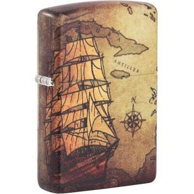 Zippo Briquet tempête – Bateau de Pirates – Image Couleurs 540° – Rechargeable – réutilisable – Design Coupe-Vent – boîte Cadeau – fabriqué aux États-Unis - Publicité Zippo Briquet tempête – Bateau de Pirates – Image Couleurs 540° – Rechargeable – réutilisable – Design Coupe-Vent – boîte Cadeau – fabriqué aux États-Unis - Publicité
