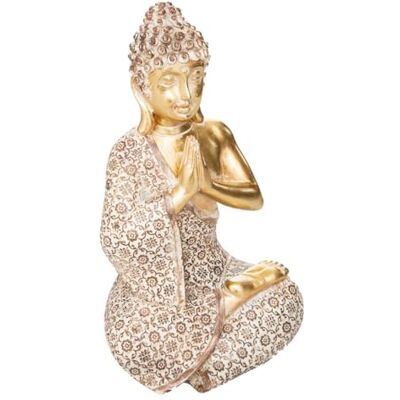 ATMOSPHERA CREATEUR D'INTERIEUR Statue décorative Bouddha Assis en résine dorée H 19.5 cm Atmosphera - Publicité ATMOSPHERA CREATEUR D'INTERIEUR Statue décorative Bouddha Assis en résine dorée H 19.5 cm Atmosphera - Publicité