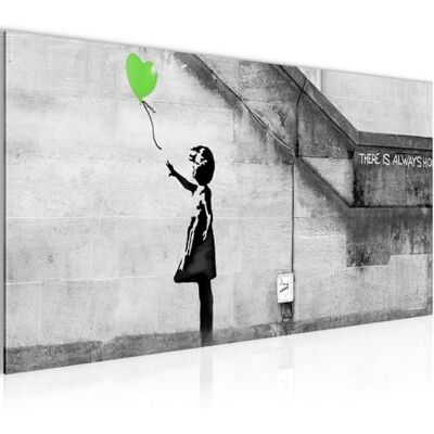 Tableau Decoration Murale Banksy Ballon Fille 1 Partie Moderne Toile non tissée Salon Salle Art Urbain Vert 301612b - Publicité Tableau Decoration Murale Banksy Ballon Fille 1 Partie Moderne Toile non tissée Salon Salle Art Urbain Vert 301612b - Publicité