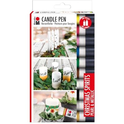 Marabu 1805000009881 – Christmas Spirits Lot de 10 bougies de 25 ml de couleur crémeuse douce à base d'eau, résistant à la lumière, inodore, résistant aux intempéries, décoration de bougie légère - Publicité Marabu 1805000009881 – Christmas Spirits Lot de 10 bougies de 25 ml de couleur crémeuse douce à base d'eau, résistant à la lumière, inodore, résistant aux intempéries, décoration de bougie légère - Publicité