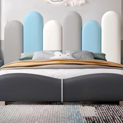 HEFJIAYCIQ Panneau Mural Tête De Lit pour Enfants, Panneaux Muraux 3D Auto-Adhésifs, Stickers Muraux Souples, Tapis Mural pour La Décoration De La Chambre d'enfant,Grey Set,160x50cm - Publicité HEFJIAYCIQ Panneau Mural Tête De Lit pour Enfants, Panneaux Muraux 3D Auto-Adhésifs, Stickers Muraux Souples, Tapis Mural pour La Décoration De La Chambre d'enfant,Grey Set,160x50cm - Publicité