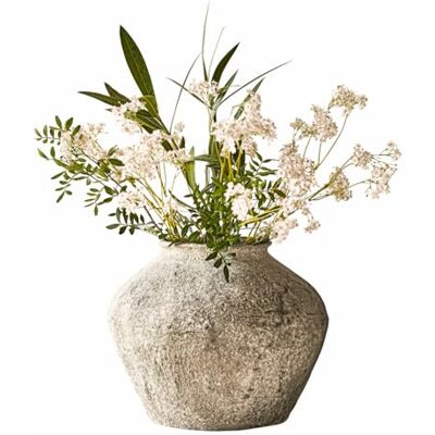 Loberon Champs Vase Résine synthétique Chaque pièce est Unique, Gris Vieilli - Publicité Loberon Champs Vase Résine synthétique Chaque pièce est Unique, Gris Vieilli - Publicité