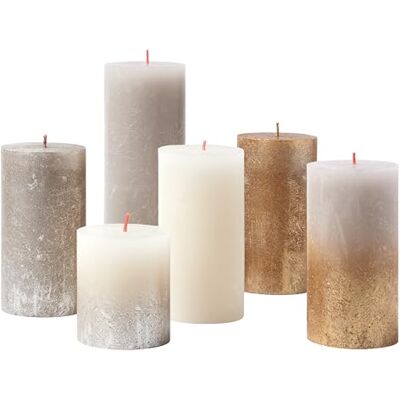 Bolsius Coffret Cadeau de Bougies Rustiques New Sparkle Boîte de 6 Bougies Longue Durée de Combustion Décoration d’Intérieur- Cire Végane Naturelle Incluse Sans Huile de Palme - Publicité Bolsius Coffret Cadeau de Bougies Rustiques New Sparkle Boîte de 6 Bougies Longue Durée de Combustion Décoration d’Intérieur- Cire Végane Naturelle Incluse Sans Huile de Palme - Publicité