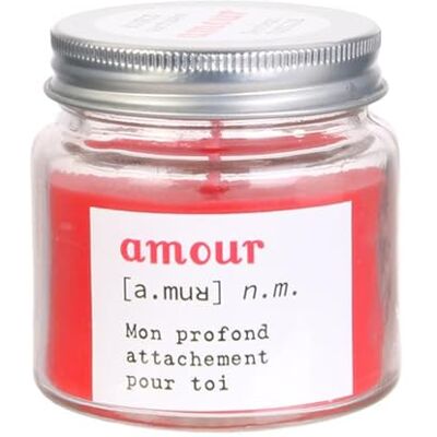 Linnea Bougie parfumée Vaso Amour Rouge Senteur Vanille - Publicité Linnea Bougie parfumée Vaso Amour Rouge Senteur Vanille - Publicité