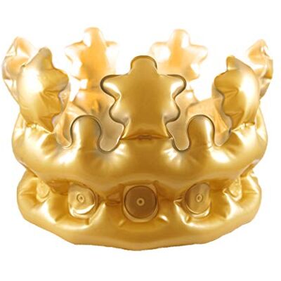 HENBRANDT gonflable Couronne Or 30cm - Publicité HENBRANDT gonflable Couronne Or 30cm - Publicité