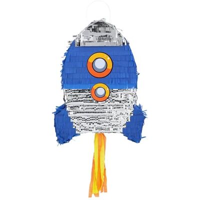 Boland 50514 Pinata fusée, 56 x 23 cx 18 cm, décoration à suspendre, décoration pour anniversaire, fête à thème et carnaval - Publicité Boland 50514 Pinata fusée, 56 x 23 cx 18 cm, décoration à suspendre, décoration pour anniversaire, fête à thème et carnaval - Publicité