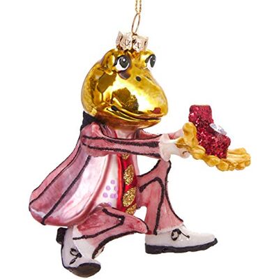 BRUBAKER Suspension pour Sapin de Noël Prince Grenouille avec Bague Boule en Verre Soufflé Peinte à la Main Drôle & Originale Décoration Arbre de Noël 10,6 cm - Publicité BRUBAKER Suspension pour Sapin de Noël Prince Grenouille avec Bague Boule en Verre Soufflé Peinte à la Main Drôle & Originale Décoration Arbre de Noël 10,6 cm - Publicité