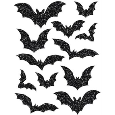 FIESTAS GUIRCA Autocollant à paillettes chauve-souris (30 x 40 cm) Décoration murale, porte et fenêtre pour Halloween et fêtes costumées, idéal pour célébrations et événements Noir - Publicité FIESTAS GUIRCA Autocollant à paillettes chauve-souris (30 x 40 cm) Décoration murale, porte et fenêtre pour Halloween et fêtes costumées, idéal pour célébrations et événements Noir - Publicité