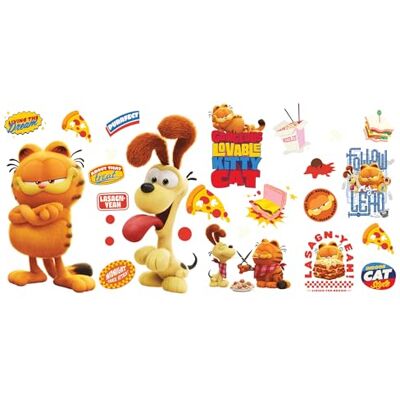RoomMates Garfield Stickers repositionnables - Publicité RoomMates Garfield Stickers repositionnables - Publicité