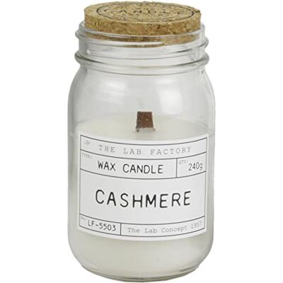 Linnea Bougie parfumée Senteur Cachemire Lab Factory - Publicité Linnea Bougie parfumée Senteur Cachemire Lab Factory - Publicité