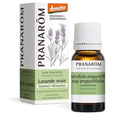 Pranarôm Huile Essentielle Lavande Vraie Demeter 5 ml Qualité Premium Biodynamique 100% Pure Et Naturelle- Sommeil & Relaxation - - Publicité Pranarôm Huile Essentielle Lavande Vraie Demeter 5 ml Qualité Premium Biodynamique 100% Pure Et Naturelle- Sommeil & Relaxation - - Publicité