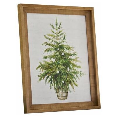 Loberon Nadirah Tableau Charmant imprimé sur du Bois Cadre en Bois de Sapin Naturel, bílá/hnědá/zelená - Publicité Loberon Nadirah Tableau Charmant imprimé sur du Bois Cadre en Bois de Sapin Naturel, bílá/hnědá/zelená - Publicité