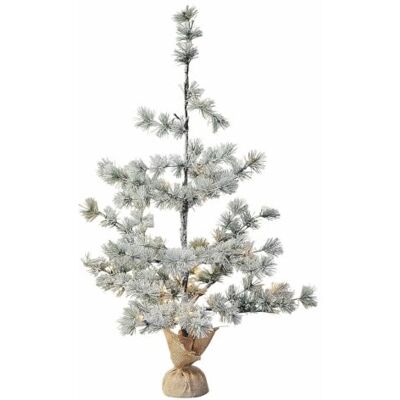 Loberon Falkirk Sapin de Noël Superbe Accessoire Fait Main avec 40 LED Blanc Chaud, Vert/Blanc - Publicité Loberon Falkirk Sapin de Noël Superbe Accessoire Fait Main avec 40 LED Blanc Chaud, Vert/Blanc - Publicité