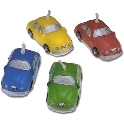 Städter Staedter Forme de Voiture Ensemble de Bougies, Multicolore, 5 cm, 4 pièces - Publicité Städter Staedter Forme de Voiture Ensemble de Bougies, Multicolore, 5 cm, 4 pièces - Publicité