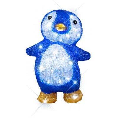 LEALIGHT blachere illumination Décor Lumineux Pingouin LED Blanc Pur Acrylique – 60 LEDs Flash Animé + Câble 3 m IP44 – Décoration Noël Intérieur & Extérieur (30×20×17 cm) - Publicité LEALIGHT blachere illumination Décor Lumineux Pingouin LED Blanc Pur Acrylique – 60 LEDs Flash Animé + Câble 3 m IP44 – Décoration Noël Intérieur & Extérieur (30×20×17 cm) - Publicité
