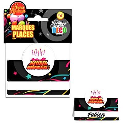 STC Marque place joyeux anniversaire (x6) - Publicité STC Marque place joyeux anniversaire (x6) - Publicité