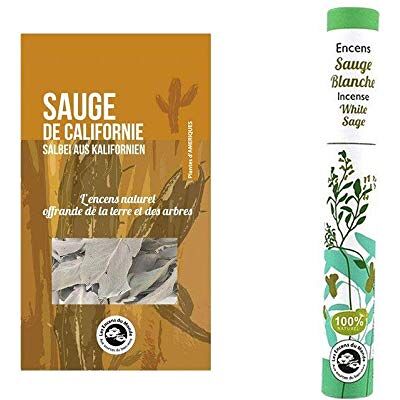 Aromandise Encens de sauge blanche - Sauge, sauge de Californie, Set d'encens - Publicité Aromandise Encens de sauge blanche - Sauge, sauge de Californie, Set d'encens - Publicité