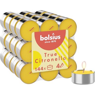 Bolsius Citronnelle Bougie chauffe-plat parfumée Extérieur Parfumée Jaune 4 heures de combustion 18 pièces (8717847154996) - Publicité Bolsius Citronnelle Bougie chauffe-plat parfumée Extérieur Parfumée Jaune 4 heures de combustion 18 pièces (8717847154996) - Publicité