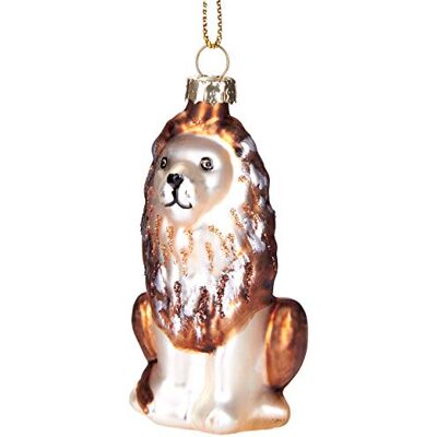 BRUBAKER Suspension pour Sapin de Noël Lion Boule en Verre Soufflé Peinte à la Main Drôle & Originale Décoration Arbre de Noël 7,9 cm - Publicité BRUBAKER Suspension pour Sapin de Noël Lion Boule en Verre Soufflé Peinte à la Main Drôle & Originale Décoration Arbre de Noël 7,9 cm - Publicité