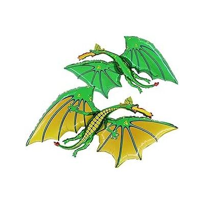 Toyland ® 90 cm (36") Ballon en aluminium en forme de dragon vert Décoration de fête pour enfants - Publicité Toyland ® 90 cm (36") Ballon en aluminium en forme de dragon vert Décoration de fête pour enfants - Publicité