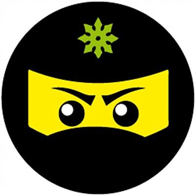 1art1 Gaming Icône Ninja, Vert Poster-Sticker Autocollant 9x9 cm - Publicité 1art1 Gaming Icône Ninja, Vert Poster-Sticker Autocollant 9x9 cm - Publicité