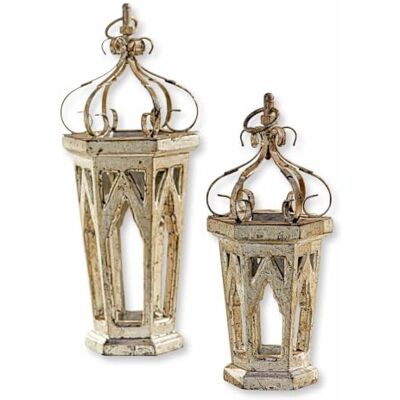 Loberon Morvant Lot de 2 décorations Bois de manguier précieux Éléments en métal sur Le Dessus, argenté Vieilli - Publicité Loberon Morvant Lot de 2 décorations Bois de manguier précieux Éléments en métal sur Le Dessus, argenté Vieilli - Publicité