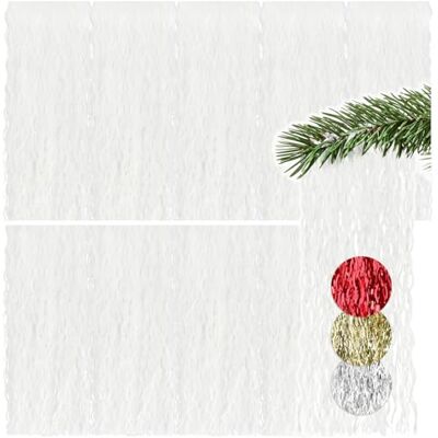 com-four ® 10x Guirlande, Guirlande de Guirlandes Blanches pour Noël Décorations d'Arbre de Noël pour Le Sapin de Noël Rideau de Guirlandes avec Fils Ondulés - Publicité com-four ® 10x Guirlande, Guirlande de Guirlandes Blanches pour Noël Décorations d'Arbre de Noël pour Le Sapin de Noël Rideau de Guirlandes avec Fils Ondulés - Publicité