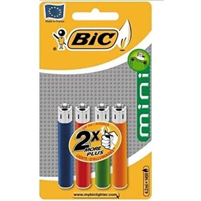 BIC Mini J25, Neutre, Assorties, sous Blister, Pack de 1 (1 x 4 pièces) - Publicité BIC Mini J25, Neutre, Assorties, sous Blister, Pack de 1 (1 x 4 pièces) - Publicité
