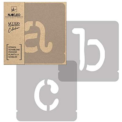 Nakleo Alphabet Pochoirs pour Peinture 42 Pcs, 7cm Lettres & Chiffres Typewriter Petit, Modèle en Plastique, Réutilisable, DIY Bricolage Artisanat Décoration a Peindre, Mur Bois Tissu Meuble - Publicité Nakleo Alphabet Pochoirs pour Peinture 42 Pcs, 7cm Lettres & Chiffres Typewriter Petit, Modèle en Plastique, Réutilisable, DIY Bricolage Artisanat Décoration a Peindre, Mur Bois Tissu Meuble - Publicité