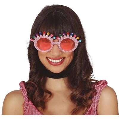 FIESTAS GUIRCA Lunettes roses pailletées - Publicité FIESTAS GUIRCA Lunettes roses pailletées - Publicité