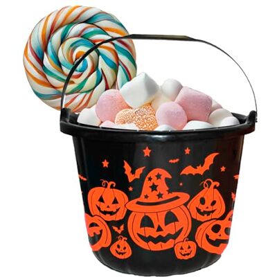 FIESTAS GUIRCA Panier Enfant Citrouilles (18x16 cm) Accessoire de Trick or Treat pour Halloween Idéal pour Enfants et Filles lors de Fêtes Déguisées et Célébrations Noir, Orange - Publicité FIESTAS GUIRCA Panier Enfant Citrouilles (18x16 cm) Accessoire de Trick or Treat pour Halloween Idéal pour Enfants et Filles lors de Fêtes Déguisées et Célébrations Noir, Orange - Publicité
