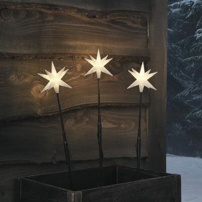 Lights4fun Lot de 3 Balises Lumineuses Étoiles Filantes en 3D de 50 cm avec 3 LED Blanc Chaud à Piles avec Minuterie Décoration de Noël pour Extérieur - Publicité Lights4fun Lot de 3 Balises Lumineuses Étoiles Filantes en 3D de 50 cm avec 3 LED Blanc Chaud à Piles avec Minuterie Décoration de Noël pour Extérieur - Publicité