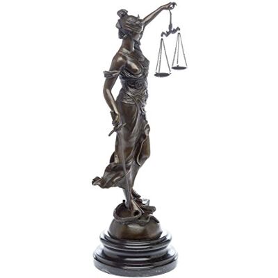 aubaho Sculpture en Bronze Justitia Justizia Figure de Bronze Sculpture Sculpture 45cm - Publicité aubaho Sculpture en Bronze Justitia Justizia Figure de Bronze Sculpture Sculpture 45cm - Publicité