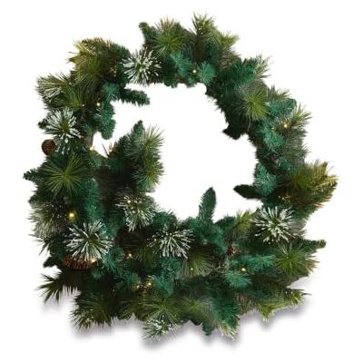 Loberon Derval Guirlande LED Guirlande LED intégrée Effet Neige, Vert - Publicité Loberon Derval Guirlande LED Guirlande LED intégrée Effet Neige, Vert - Publicité
