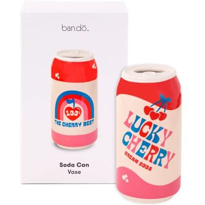 Ban.do Lucky Cherry Cream Soda Vase - Vase à fleurs - Publicité Ban.do Lucky Cherry Cream Soda Vase - Vase à fleurs - Publicité