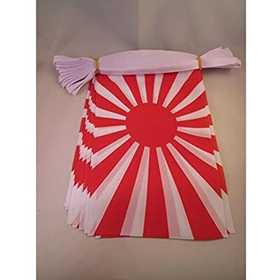 AZ FLAG Guirlande Drapeau Japon WWI 6 Mètres Avec 20 Fanions Japonais De 21x14 cm Petits Drapeaux 100% Polyester 60g - Publicité AZ FLAG Guirlande Drapeau Japon WWI 6 Mètres Avec 20 Fanions Japonais De 21x14 cm Petits Drapeaux 100% Polyester 60g - Publicité