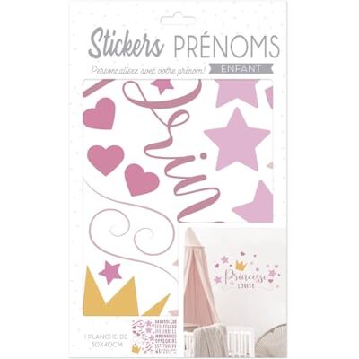 STC STICKERS PRENOMS PRINCESSE DECORATION CHAMBRE ENFANT - Publicité STC STICKERS PRENOMS PRINCESSE DECORATION CHAMBRE ENFANT - Publicité