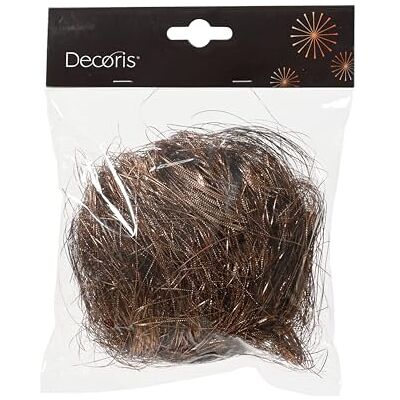Kaemingk Lametta Cheveux d'ange lisses 20 g en plastique Décoration de Noël Matériau de remplissage fin pour emballages de cadeaux Marron expresso - Publicité Kaemingk Lametta Cheveux d'ange lisses 20 g en plastique Décoration de Noël Matériau de remplissage fin pour emballages de cadeaux Marron expresso - Publicité
