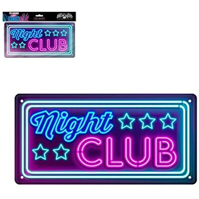 STC Plaque Déco Effet Néon 30x15 cm – Night Club - Publicité STC Plaque Déco Effet Néon 30x15 cm – Night Club - Publicité