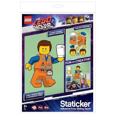 Lego - Emmet Staticker Sticker Mural, 52370, Mehrere Farben - Publicité Lego - Emmet Staticker Sticker Mural, 52370, Mehrere Farben - Publicité