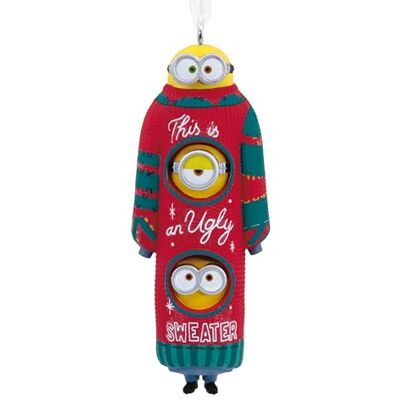 Hallmark Kevin, Stuart & Bob Les Minions Décoration en résine à Suspendre pour Sapin de Noël Moi, Moche et méchant - Publicité Hallmark Kevin, Stuart & Bob Les Minions Décoration en résine à Suspendre pour Sapin de Noël Moi, Moche et méchant - Publicité