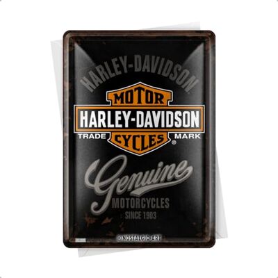ART Harley-Davidson Plaque en étain, Métal - Publicité ART Harley-Davidson Plaque en étain, Métal - Publicité