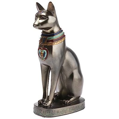 lachineuse Statuette Chat Égyptien Bastet 19 cm Déesse Égyptienne Statue Décoration Égypte Antique Figurine Objet Egyptien Chat Buste Egyptien Idée Cadeau Originale Déco Dieu Sculpture - Publicité lachineuse Statuette Chat Égyptien Bastet 19 cm Déesse Égyptienne Statue Décoration Égypte Antique Figurine Objet Egyptien Chat Buste Egyptien Idée Cadeau Originale Déco Dieu Sculpture - Publicité