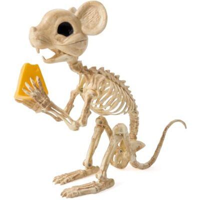 JOYIN Squelette de souris avec fromage Décoration d'Halloween 23 cm Squelette d'animaux mobile avec articulations mobiles, os en plastique avec pommes de pin pour décoration d'Halloween dans la - Publicité JOYIN Squelette de souris avec fromage Décoration d'Halloween 23 cm Squelette d'animaux mobile avec articulations mobiles, os en plastique avec pommes de pin pour décoration d'Halloween dans la - Publicité